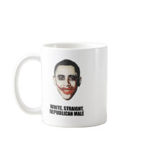 White straight Republican Male Coffee Mugs