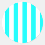 White Striped Sticker
