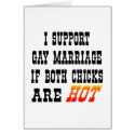 White Support Gay Marriage cards