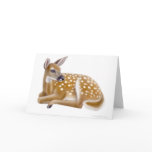 White Tailed Deer Fawn Greeting Card