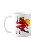 White Tattoo Devil Girl mugs