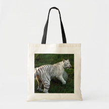 White tiger 019 canvas bags