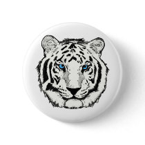 White tiger button