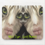 white tiger cheeky monkey, mousepads