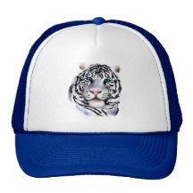 White Tiger Face Hat