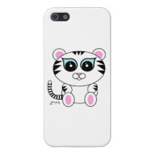 White Tiger iPhone 5 Cases