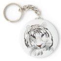 White Tiger Key Chain keychains