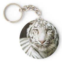 White Tiger Keychain