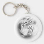 White Tiger Keychain