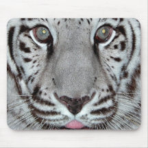 White Tiger Mouse Mats