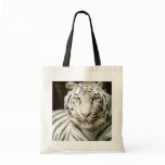 White Tiger Tote Canvas Bag