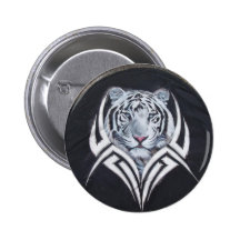 White Tiger Tribal Pins