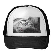 White tiger trucker hat