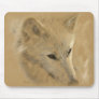 White Timber Wolf Mousepad