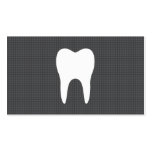 White tooth grey texture minimalist dentist dental business card templates
