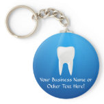 White Tooth on Blue Background