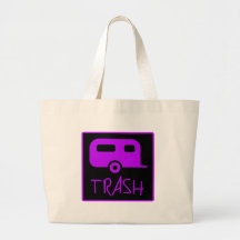 White Trailer Park Trash Poor Dumb Redneck Canvas Bag