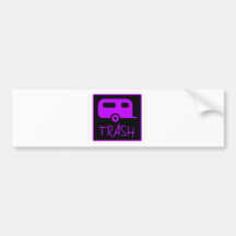 White Trailer Park Trash Poor Dumb Redneck Bumper Stickers