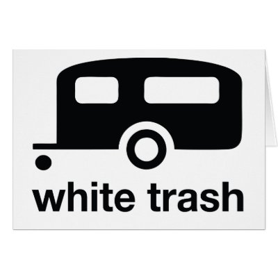 White Trash trailer icon - trailer park Greeting Card by strk3
