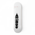 White Tribal Skateboard