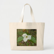 White Trillium - Emblem of Ontario Tote Bags