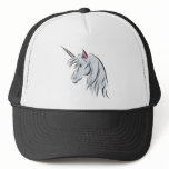 white unicorn head hats