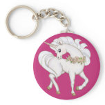 White Unicorn keychains