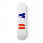 White USA Skateboard