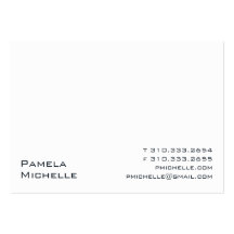 White VIII Business Card Templates