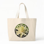 White Water Lily Canvas Jumbo Bag