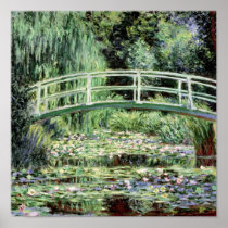 White Waterlilies, 1899 Poster