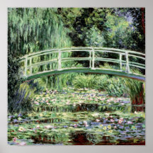 White Waterlilies, 1899 Poster