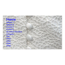 White Wedding Gown Business Cards