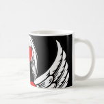 White Winged Red Hearts Coffee Mug