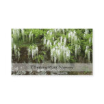 White wisteria business card business cards
