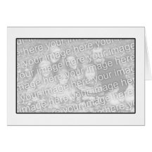 White with Black Border (photo frame) Card
