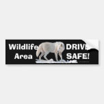 White Wolf Arctic Wolf Driver Safety Bumpersticker Bumper Stickers