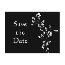 whiteflowers, Save the Date Postcard