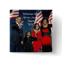 Whitehouse First African American Family"... Button