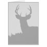 Whitetail Buck Silhouette Greeting Card