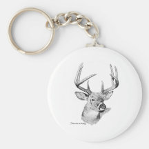 Whitetail Deer Key Chain