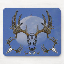 Whitetail Deer skull Mouse Pad