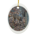 Whitetail Deer Spike Buck Christmas Ornament