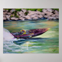 Whitewater Racing Poster