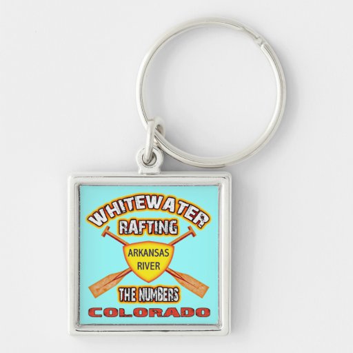 Whitewater Rafting The Numbers Key Chains