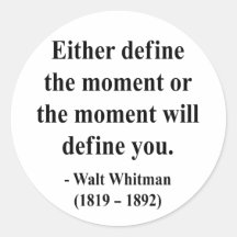 Whitman Quote 2a Stickers
