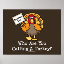 Who Are You Calling A Turkey Poster