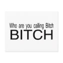 Who Are You Calling Bitch Bitch postcards