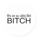 Who Are You Calling Bitch Bitch stickers