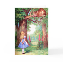 "WHO ARE YOU?" THE CHESHIRE CAT ASKS ALICE.